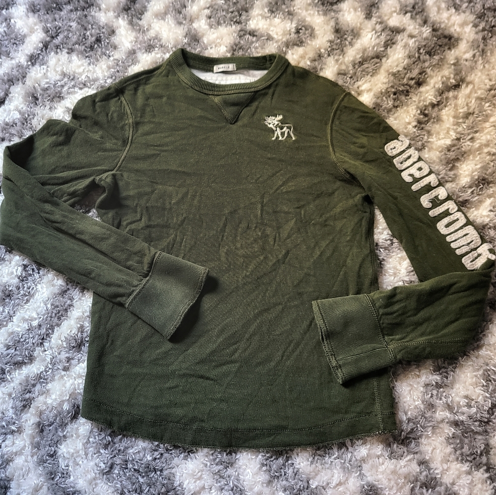 Boys Abercrombie jersey sweater sz M